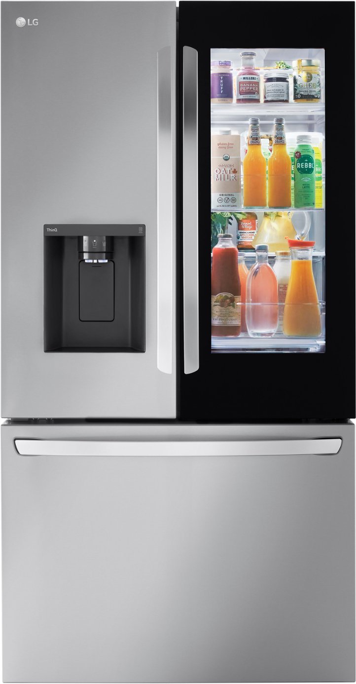 LG - 25.5 Cu. Ft. French Door Counter-Depth Smart Refrigeratorc