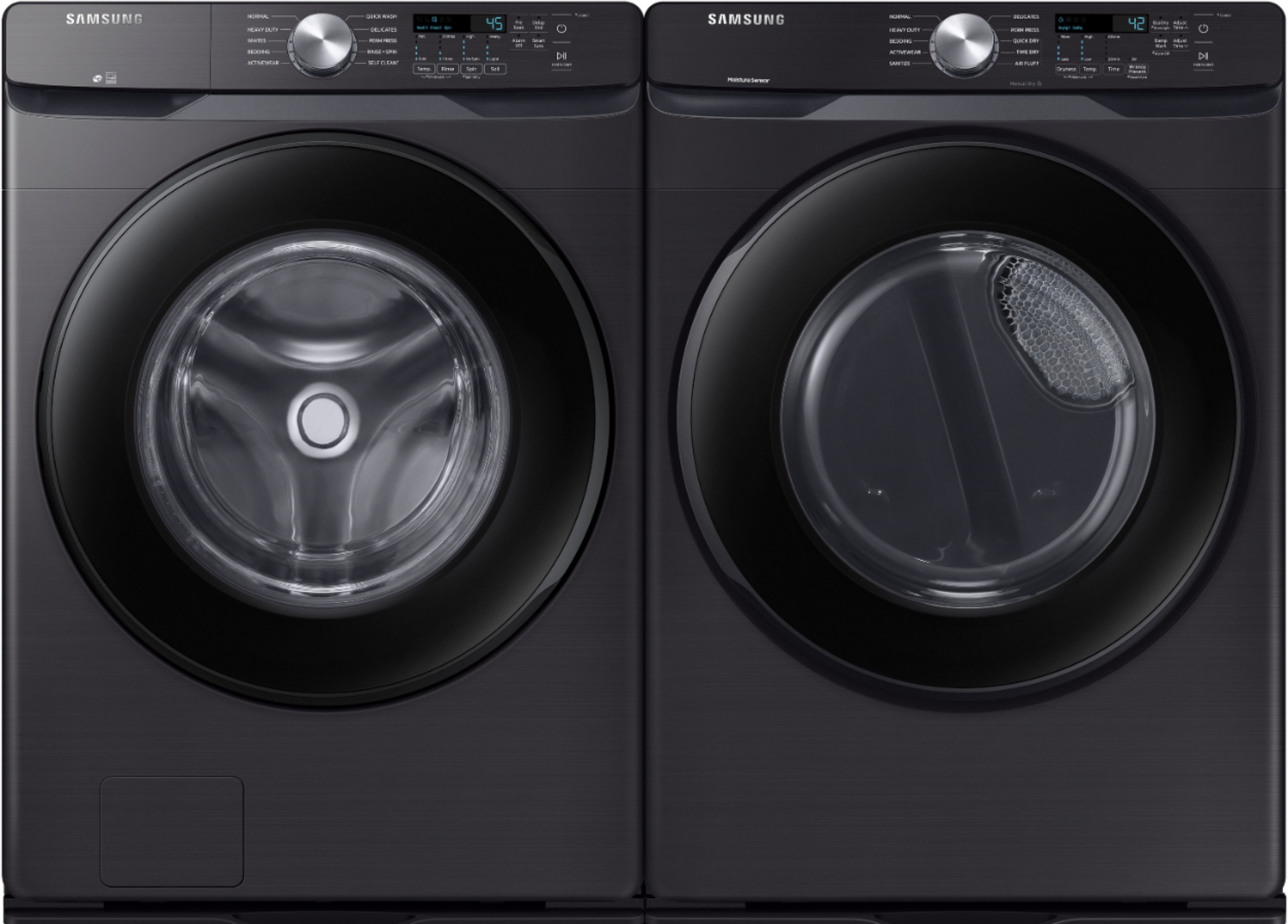 Samsung - 4.5 Cu. Ft. High Efficiency Stackable Front Load Washer & Samsung - 7.5 Cu. Ft. Stackable Electric Dryer