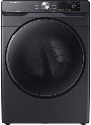 Samsung - 7.5 cu. ft. Gas Dryer with Steam Sanitize+ in Black Stainless Steel