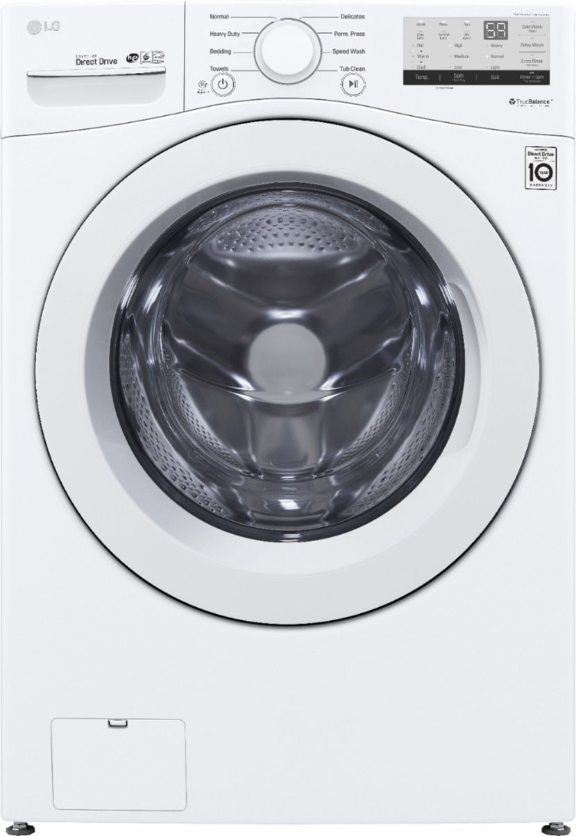 LG - 4.5 Cu. Ft. High Efficiency Stackable Front-Load Washer